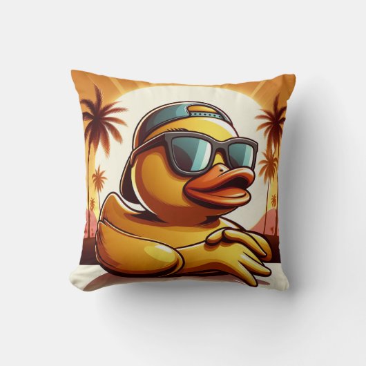 Rubber Duckie Eend  Kussen (Voorkant)