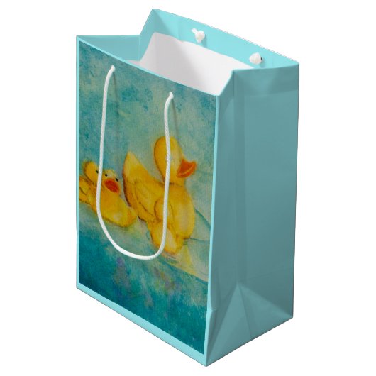 Rubber Duckie Gift Bag Medium Cadeauzakje (Voorkant Gekanteld)