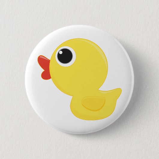 Rubber Duckie Ronde Button 5,7 Cm (Voorkant)
