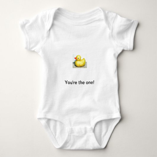 Rubber Duckie Schattige Kinder Speelgoed Romper (Voorkant)