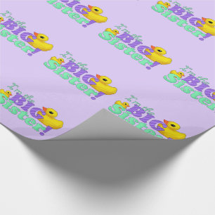 "Rubber Duckies - Big Sister" Cadeaupapier