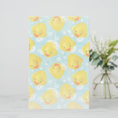 Rubber Ducks Bath Patroon Briefpapier (Staand voorkant)