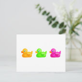 Rubber Ducks Briefkaart (Staand voorkant)