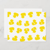 Rubber Ducks In A Row Flat Dank U Kaart (Voorkant / Achterkant)