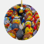 Rubber Ducks Keramisch Ornament (Achterkant)
