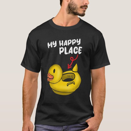 Rubber Ducks My happy place T-shirt (Voorkant)