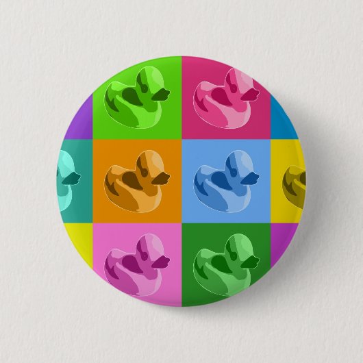Rubber Ducks Ronde Button 5,7 Cm (Voorkant)
