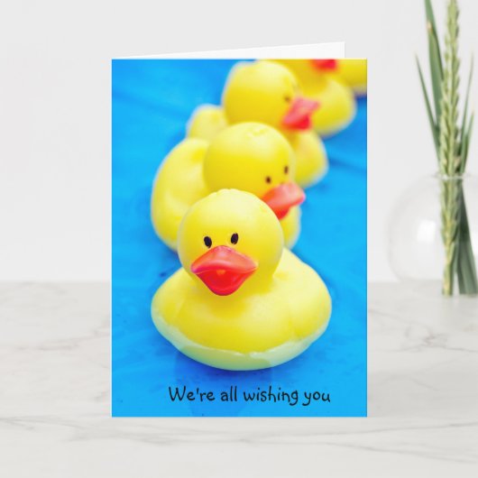 Rubber Ducks voor snelle herstel Kaart (Voorkant)