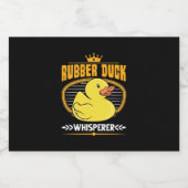 Rubber Ducks Whisperer Sparkling Wijnetiket (Enkel label)