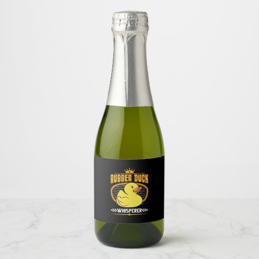 Rubber Ducks Whisperer Sparkling Wijnetiket (Voorkant)