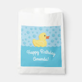 Rubber Ducky 1st Birthday Party Kinder Baby Bedankzakje (Voorkant)