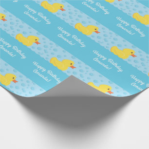 Rubber Ducky 1st Birthday Party Kinder Baby Cadeaupapier