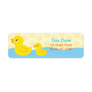 Rubber Ducky Adresetiketten Etiket