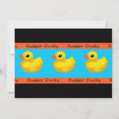 Rubber Ducky Anniversaire Invitations (Devant)