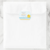 Rubber Ducky Baby shower Favor Sticker (Tas)