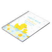 Rubber Ducky Baby shower Guest Book Notitieboek (Linkerzijde)
