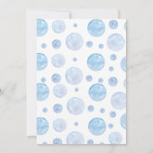 Rubber Ducky Baby shower Invitation Kaart (Achterkant)