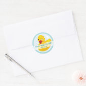 Rubber Ducky Baby shower Label Sticker (Envelop)