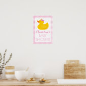 Rubber Ducky Baby shower Poster (Keuken)