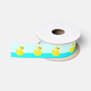 Rubber Ducky Baby Shower Satijnen Lint