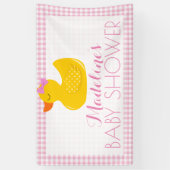 Rubber Ducky Baby shower Spandoek (Verticaal)