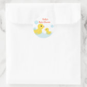 Rubber Ducky Baby shower Stickers (Tas)