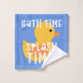 Rubber Ducky Bain Time Splash Time Kids Serviette  (Gant de toilette)