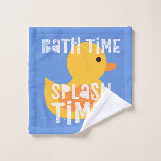 Rubber Ducky Bain Time Splash Time Kids Serviette (Gant de toilette)