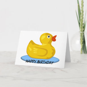 Rubber Ducky Birthday Kaart
