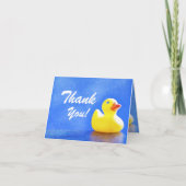 Rubber Ducky dankt u nota neemt van Bedankkaart (Voorkant)