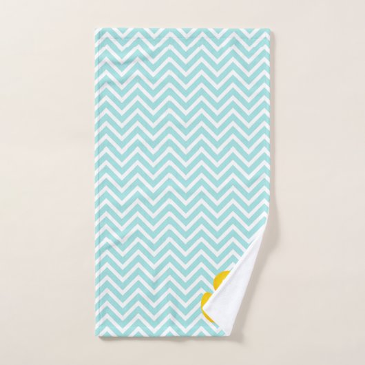Rubber Ducky Duck Ducks Chevron Bathroom Bad Handdoek (Handdoek)