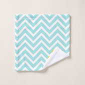 Rubber Ducky Duck Ducks Chevron Bathroom Bad Handdoek (Wasdoekje)