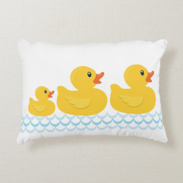 Rubber Ducky Familie Kwekerij Kussen – Geel Eend L