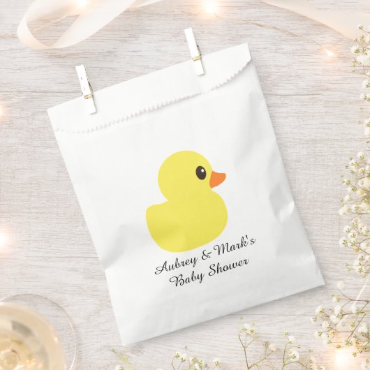 "Rubber Ducky" Favor Bags Bedankzakje (Geknipt)