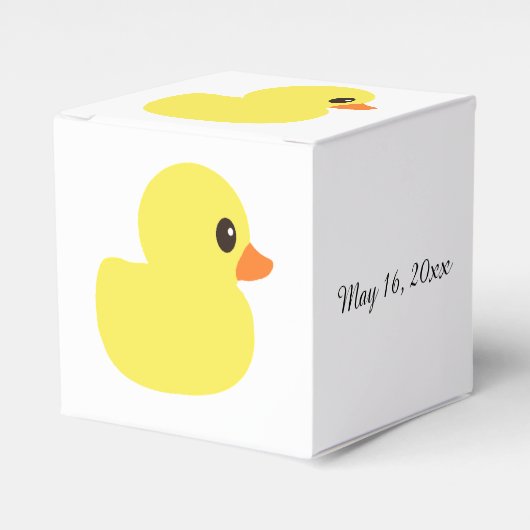 "Rubber Ducky" Favor Box Bedankdoosjes (Voorkant Zijde)