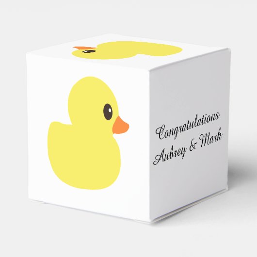 "Rubber Ducky" Favor Box Bedankdoosjes (Achterkant)