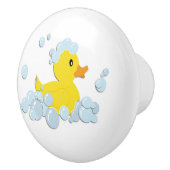 Rubber Ducky in bubbels Keramische Knop (Rechts)