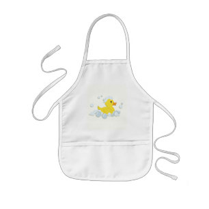 Rubber Ducky in bubbels Kinder Schort