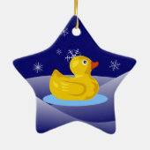 Rubber Ducky Keramisch Ornament (Achterkant)