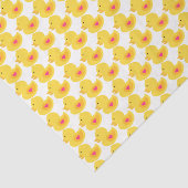 Rubber Ducky Meisje Baby shower Tissuepapier (Detail)