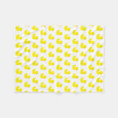 Rubber Ducky Pattern Fleece Blanket Deken (Voorkant (Horizontaal))