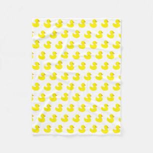 Rubber Ducky Pattern Fleece Blanket Deken