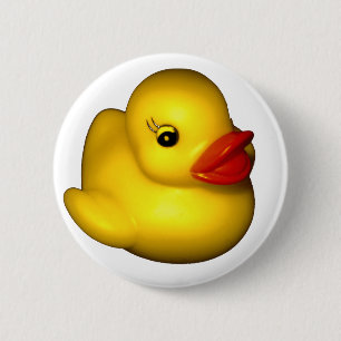 Rubber Ducky Ronde Button 5,7 Cm