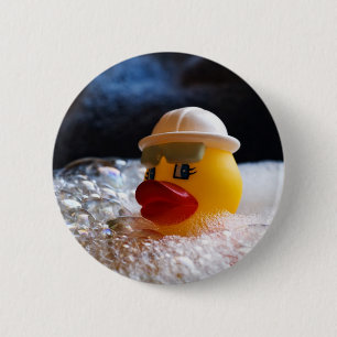 Rubber Ducky Ronde Button 5,7 Cm