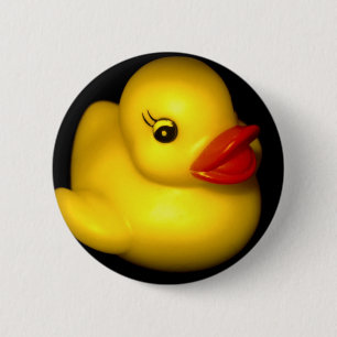 Rubber Ducky Ronde Button 5,7 Cm