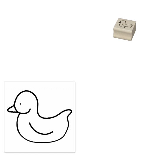 Rubber Ducky Rubberstempel (Gestempeld)