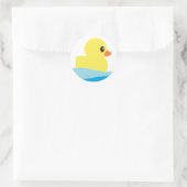 "Rubber Ducky"-Stickers Ronde Sticker (Tas)