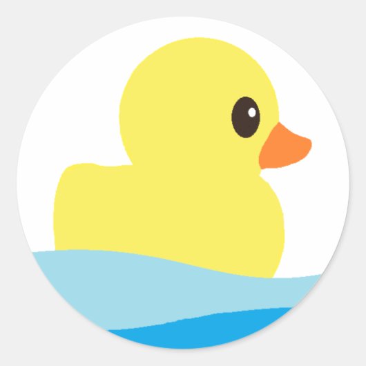 "Rubber Ducky"-Stickers Ronde Sticker (Voorkant)
