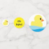 "Rubber Ducky" Tafel Confetti (Voorkanten)