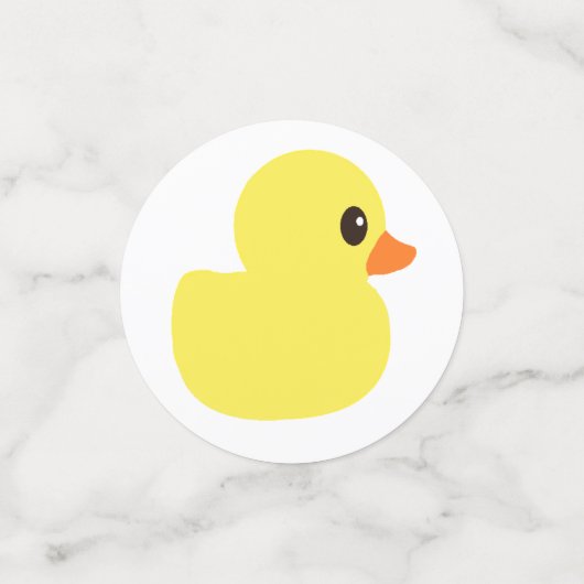 "Rubber Ducky" Tafel Confetti (Kleine voorkant)